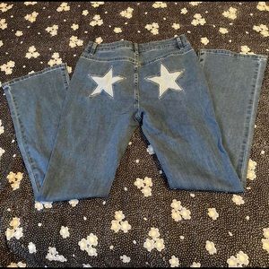 Dolls Kill Y2K Star Butt Jeans